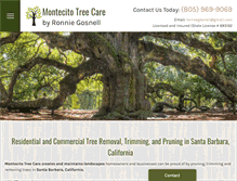 Tablet Screenshot of montecitotreecare.com